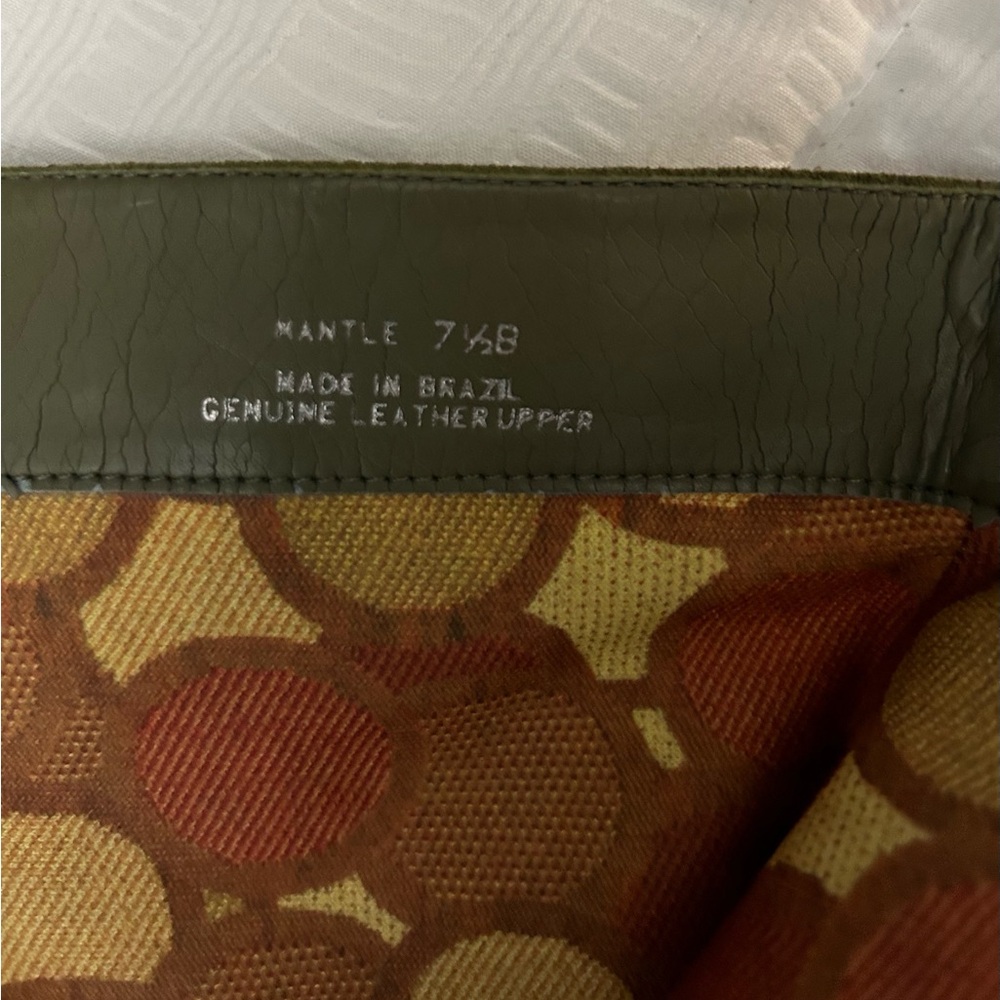 Unisa “Mantle” Mid-calf olive green suede lined bootie•Size 7.5B•1” Rubber sole - Picture 6 of 10